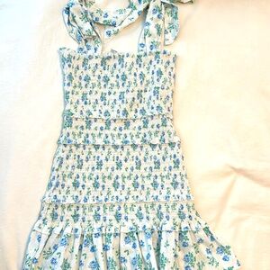 Mable gorgeous smocked eyelet tiered dress - Junior L